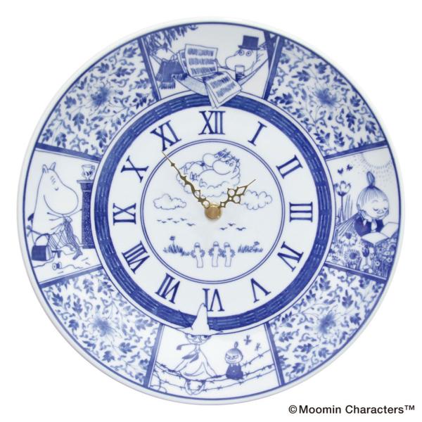 ムーミン amabro 染付 クロック 掛け時計 アマブロ MOOMIN SOMETSUKE CLO...