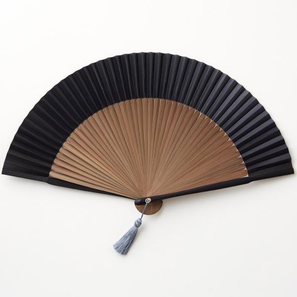 扇子 WDH 京扇子 ダブリューディーエイチ 扇子袋セット 黒