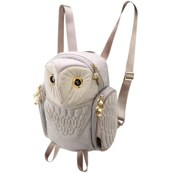 リュック MORN CREATIONS メンフクロウ バックパック レディース 動物バッグ 背面ポケ...