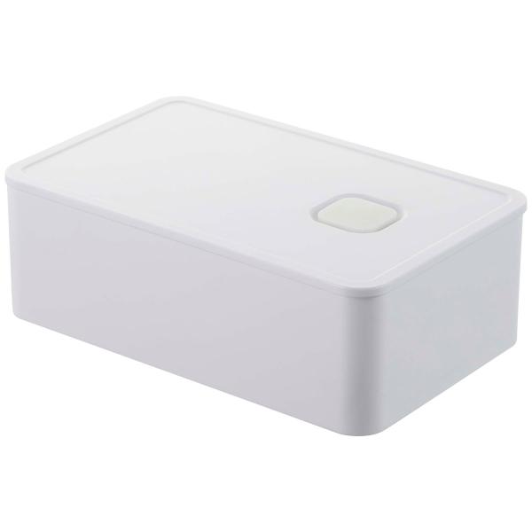 弁当箱 山崎実業 正規品 TOWER タワー バルブ付き密封ランチボックス ランチボックス ホワイト