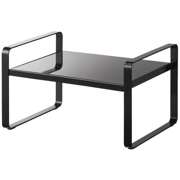 キッチン収納 山崎実業 正規品 TOWER タワー 伸縮収納ラック2段 収納ラック ブラック