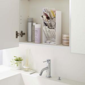 山崎実業 TOWER コスメ立体収納ケース 4段 ホワイト