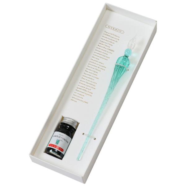 ガラスペン エルバン ガラスペンつむぎ＆ミニインクセット 高級ペン 老舗ブランド HERBIN 10...