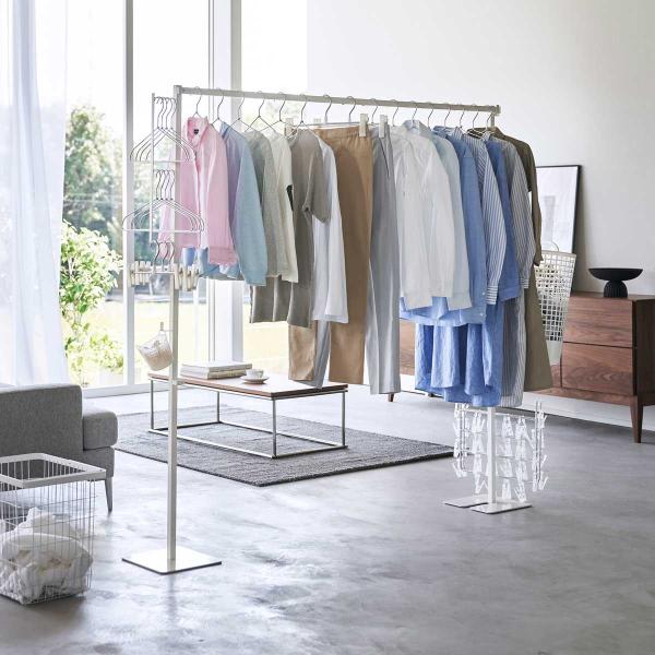 室内干し 山崎実業 正規品 tower タワー 折り畳み室内物干し 室内物干し  ホワイト