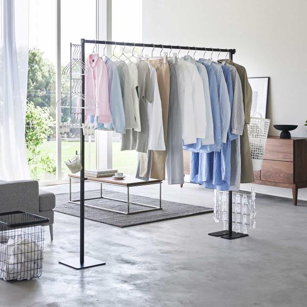 室内干し 山崎実業 正規品 tower タワー 折り畳み室内物干し 室内物干し  ブラック