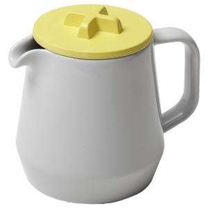 ティーポット 正規品 ideaco イデアコ ティーポット 450ml 急須 teapot 450 teapot グレー/イエロー｜back