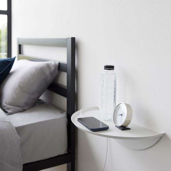 サイドテーブル 山崎実業 正規品 tower タワー ウォールサイドテーブル 石こうボード壁対応 コ...