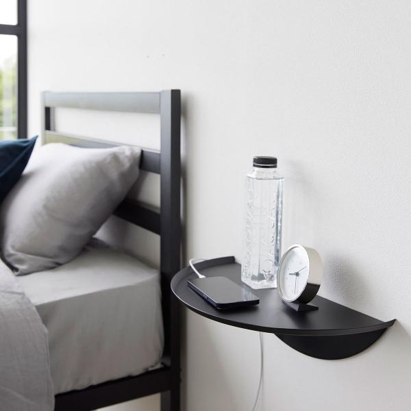 サイドテーブル 山崎実業 正規品 tower タワー ウォールサイドテーブル 石こうボード壁対応 コ...