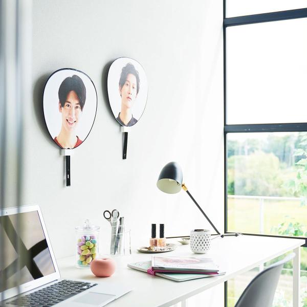 推し活うちわホルダー 山崎実業 正規品 tower タワー ウォール推し活うちわホルダー 石こうボー...