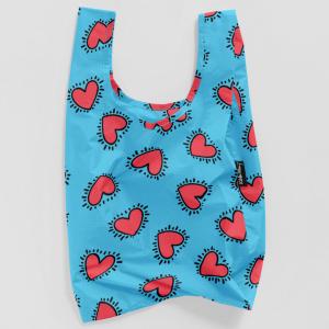 エコバッグ バグー BAGGU バグゥ 2024新作夏 ベビーバグゥ ベビーバグー キース・ヘリング 折りたたみ BABY BAGGU KEITH HARING HEARTS ハート｜back