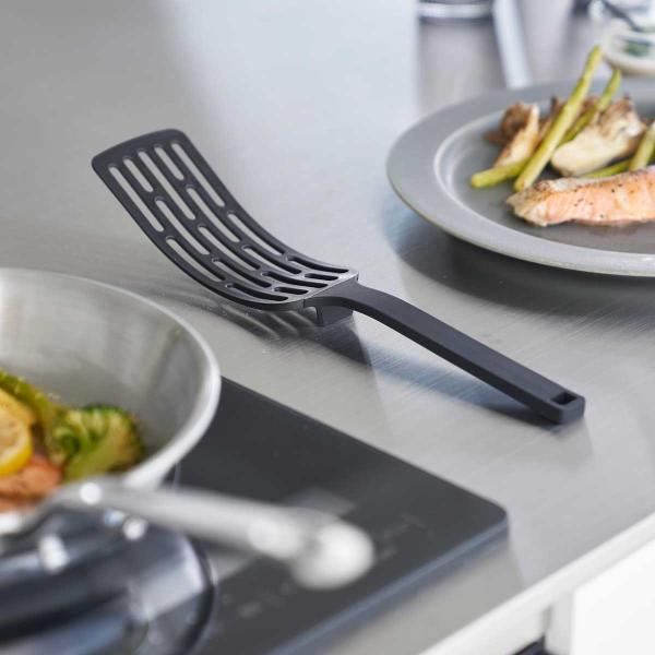 フライ返し 山崎実業 正規品 tower タワー シリコーンハンドルロングターナー ターナー  15...