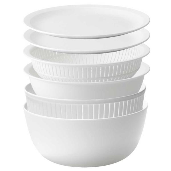 ボウルザルセット 正規品 Like-it ライクイット 米とぎにも使えるザルとボウル 6点セット ざ...