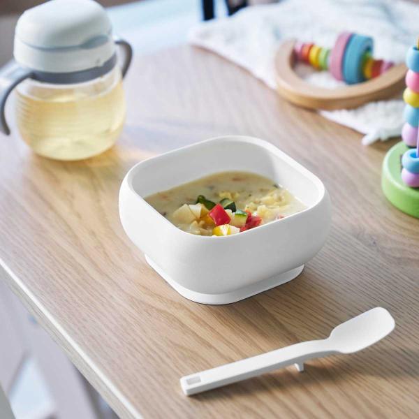 ベビー食器 山崎実業 正規品 tower タワー 吸盤付きシリコーンベビーフードボウル 赤ちゃん 乳...
