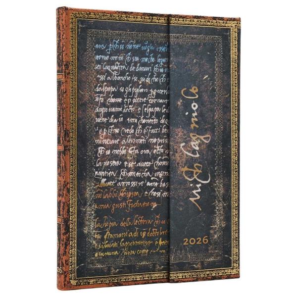 スケジュール帳 正規品 paperblanks ペーパーブランクス MIDI ハードカバー 2026...