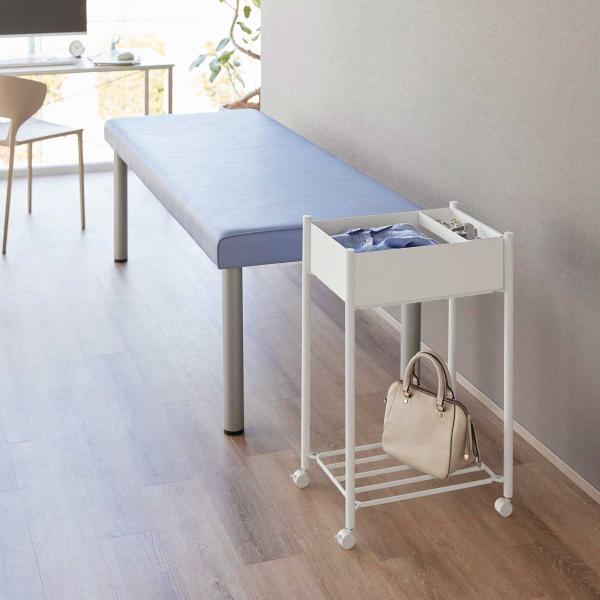 収納ワゴン 山崎実業 正規品 tower タワー 小物トレー付き下段が棚の収納ワゴン 2段 キャスタ...