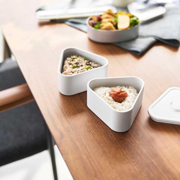 おにぎりケース 山崎実業 正規品 tower タワー バルブ付き密閉おにぎりケース 2個組 冷凍 電...