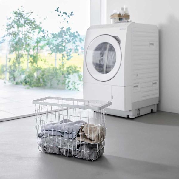 ランドリーバスケット 山崎実業 正規品 tower タワー ランドリーワイヤーバスケット スリム L...