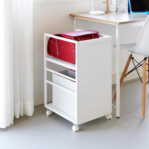 収納ワゴン 山崎実業 正規品 tower タワー 目隠しワゴン スリム キャスター付き  8468 ...