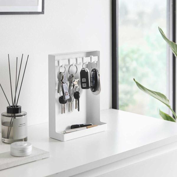 キーフック 山崎実業 正規品 tower タワー 目隠しキーフックスタンド 2段 キーボックス キー...