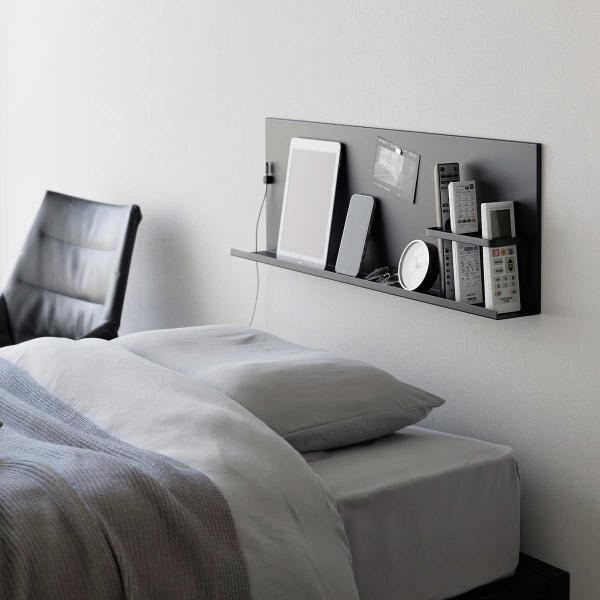 壁面収納 山崎実業 正規品 tower タワー 壁付けスチールパネル リモコンホルダー付き ウォール...