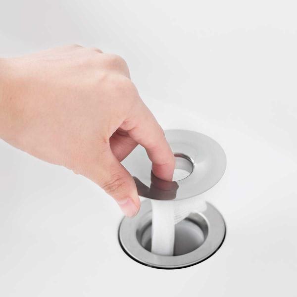 排水口ネットホルダー 山崎実業 正規品 tower タワー 洗面排水口ゴミ受けネットホルダー 洗面台...