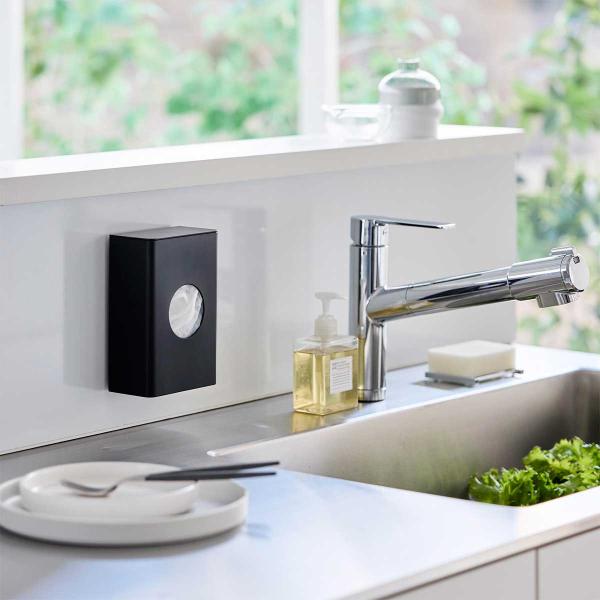 水切りネット収納 山崎実業 正規品 tower タワー フィルムフック水切りネットホルダー 水切りネ...