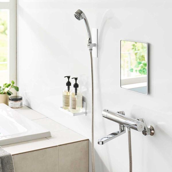 浴室ミラー 山崎実業 正規品 tower タワー マグネットバスルームミラー 角型 バスルームミラー...