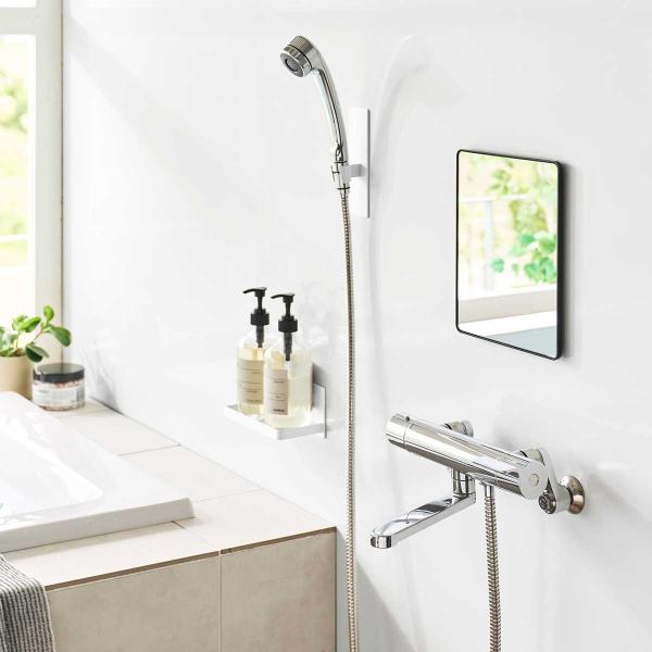 浴室ミラー 山崎実業 正規品 tower タワー マグネットバスルームミラー 角型 バスルームミラー...