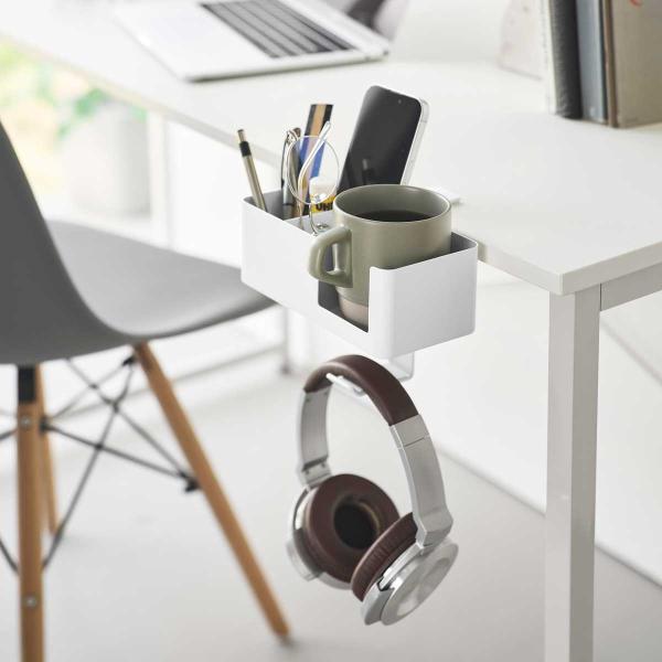 デスク収納ラック 山崎実業 正規品 tower タワー テーブル横マルチラック デスクトレー テーブ...