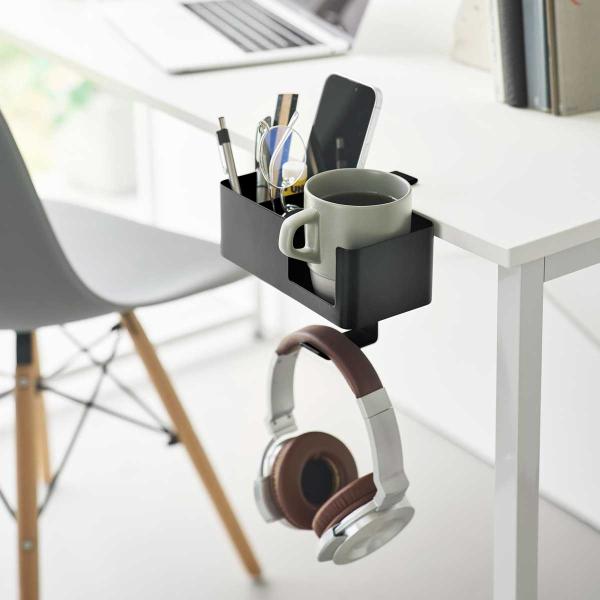 デスク収納ラック 山崎実業 正規品 tower タワー テーブル横マルチラック デスクトレー テーブ...