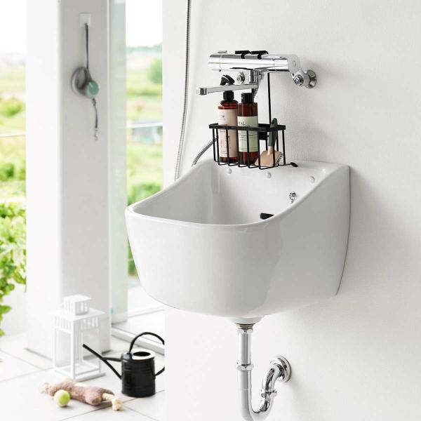 スロップシンク周り収納 山崎実業 正規品 tower タワー 蛇口にひっかける収納ラック 深型シンク...