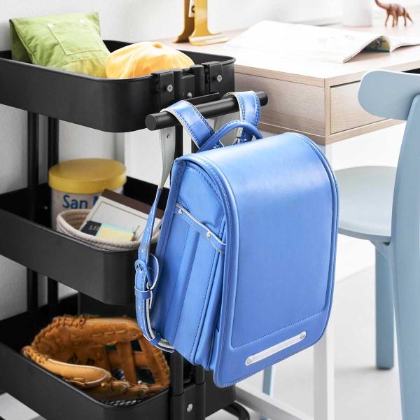 ランドセルハンガー 山崎実業 正規品 tower タワー スチールワゴン横ランドセル＆リュックハンガ...