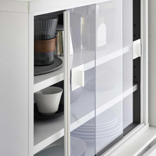 ガラス扉取っ手 山崎実業 正規品 tower タワー シリコーン吸着ガラス戸取っ手 2個組 ガラス戸...