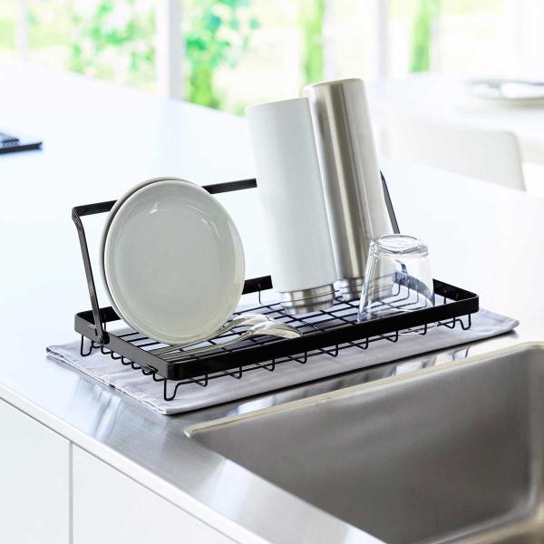 水切りかご 山崎実業 正規品 tower タワー 水筒を立てて干せる水切りバスケット  水切りカゴ ...