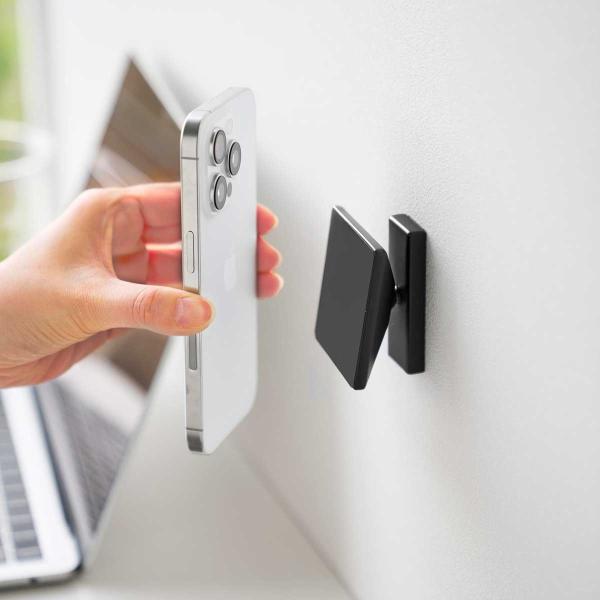 スマホスタンド 山崎実業 正規品 tower タワー 角度が調節できる壁付けスマホホルダー スマホホ...