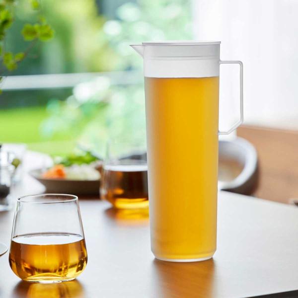 ピッチャー 山崎実業 正規品 tower タワー 熱湯が注げる冷水筒 ラウンド 1.2L 水差し  ...