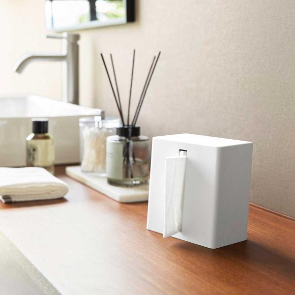 ティッシュケース 山崎実業 正規品 tower タワー 縦型ハーフティッシュケース ティッシュカバー...