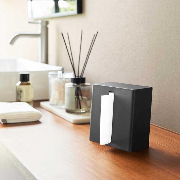 ティッシュケース 山崎実業 正規品 tower タワー 縦型ハーフティッシュケース ティッシュカバー...