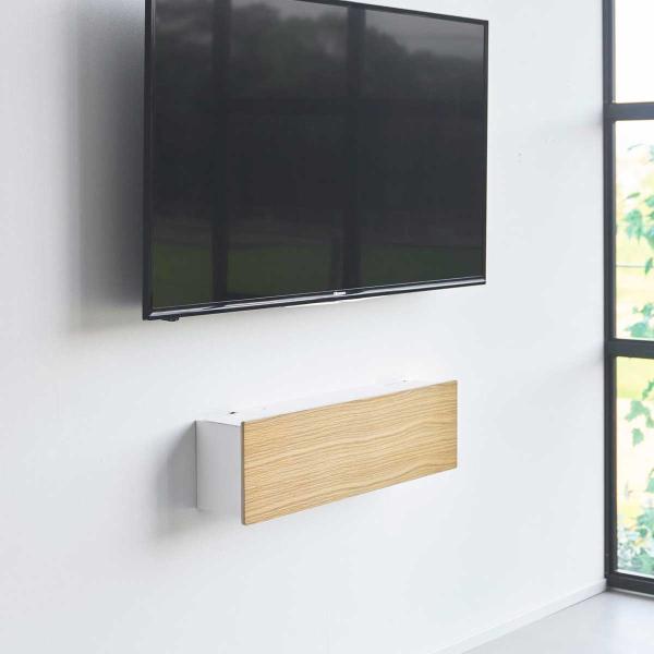 ゲーム機収納 山崎実業 正規品 tower タワー 壁付けテレビ周辺機器収納ボックス TV周辺機器収...