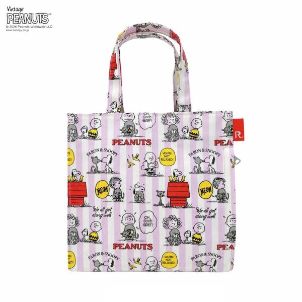 スヌーピーバッグ 正規品 ROOTOTE ルートート IP.スクエア.ラミ.ピーナッツ-1H スヌー...