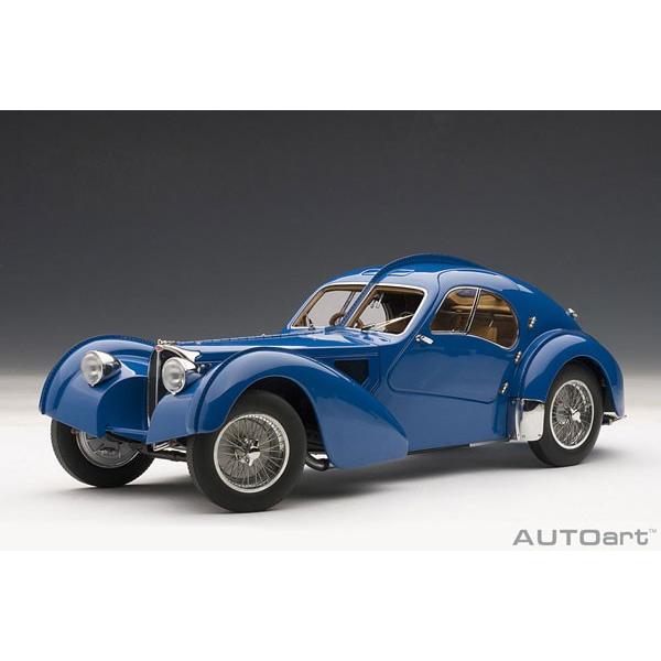 オートアート 1/18 ブガッティ タイプ57SC アトランティック 1938 (ブルー/ワイヤース...
