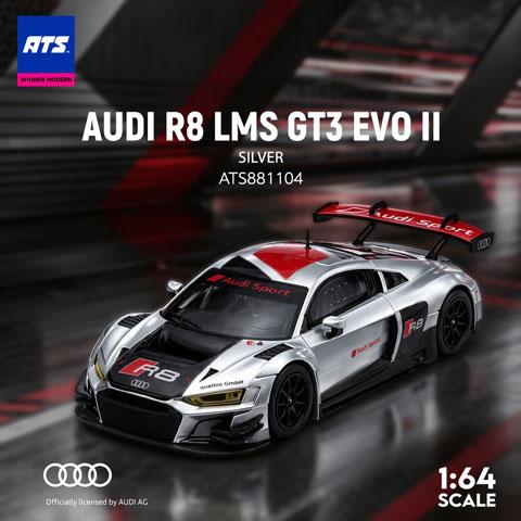 ATS-MODELS 1/64 AUDI R8 LMS GT3 EVO II シルバー (ATS88...