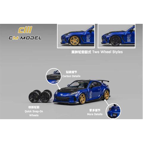CMモデル 1/64 Subaru BRZ Varis Widebody ブルー (BRZ-08)