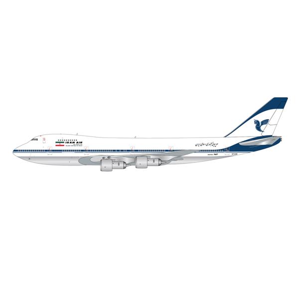 Gemini Jets 1/400 747-100B イラン航空 EP-IAM polished b...