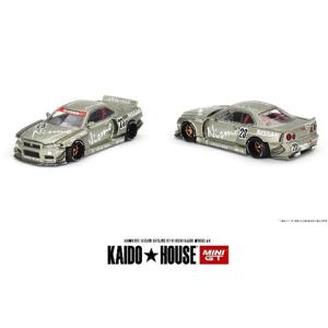 MINI-GT 1/64 Nissan スカイライン GT-R R34 Kaido Works V4(右ハンドル) (KHMG103)