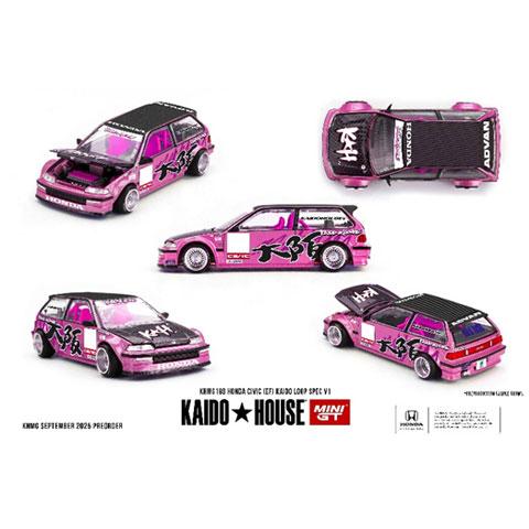 MINI-GT 1/64 Honda シビック EF Kaido Loop Spec V1(左ハンド...