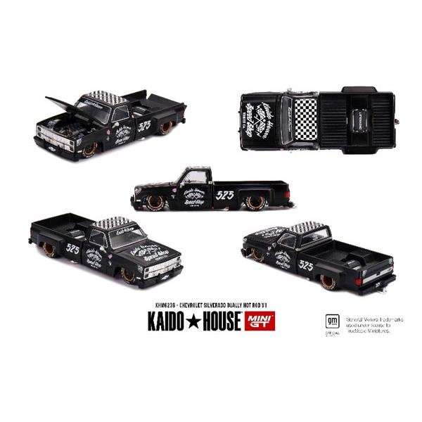 MINI-GT 1/64 シボレー シルバラード Dually Hot Rod V1(左ハンドル) ...