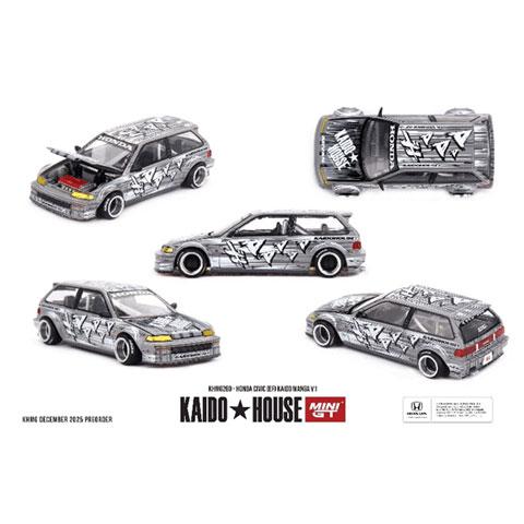 MINI-GT 1/64 Honda シビック EF Kaido マンガ V1(左ハンドル) (KH...