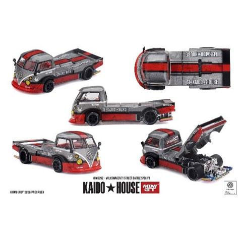 MINI-GT 1/64 フォルクスワーゲン T1 Street Battle Spec V1(左ハ...