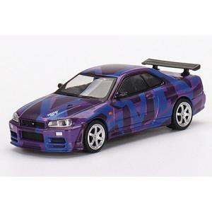 MINI-GT 1/64 Nissan スカイライン GT-R R34 Vスペック II MINI